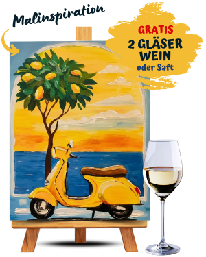 Gelbe Vespa